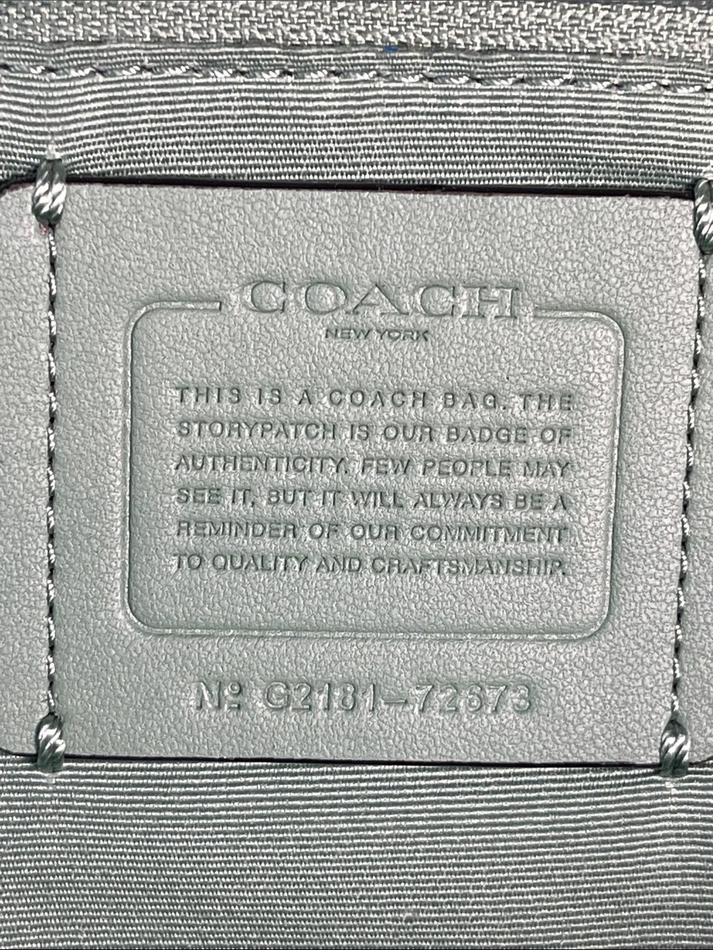 Coach G2181-72673 Town Tote Pebble Leather Green